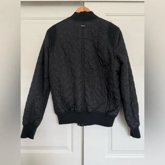 Prana Black Diva Bomber Fleece Jacket Large - Picture 6 of 14